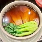 銀座 上瀧 - 2022.7.  気仙沼産 吉切鮫のフカヒレと北海道産干し貝柱の頂湯蒸し~頂湯蒸干貝吉切鮫~