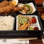 優遊 - 日替り弁当(ねぎ間フライ)700円