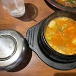 韓国家庭料理 焼肉 明洞 - ミニスンドゥブ