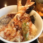 Kuu - 海老天丼　彩りが見事です