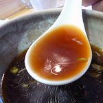 山崎麺二郎 - スープ割り