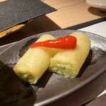 日本焼肉 はせ川 - 枝豆のしんじょう揚げ