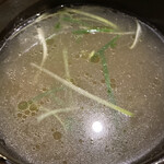 ラーメン 坊也哲 - スープ割り