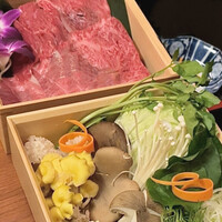 北新地しゃぶしゃぶすき焼き きらく - メインのしゃぶしゃぶ