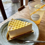HACHI&MITSU - はちみつチーズケーキ 600円・はちみつレモンスカッシュ 500円