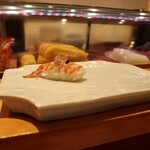 広又　甚六 - 水槽から取った車海老で