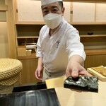 日本橋蛎殻町 すぎた - 帆立の磯辺焼き