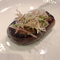 横浜うかい亭 - 茄子のソテー