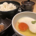 山藥泥生雞蛋拌飯