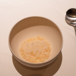 レストラン オオツ - 2022.8 クロモジのグラニテ フロマージュブランのババロア