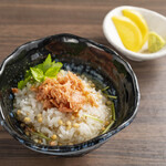 Ochazuke（boiled rice with tea）salmon