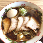 らぁ麺 おかむら - 限定   アゴだし喜多方ラーメンBLACK