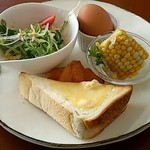 cafe terrace Hana - モーニング（バタートースト）
