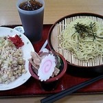 COCO - ざるラーメン＆チャーハン＆アイスコーヒーセット☆709円（2013/4）
