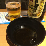 天ぷらと寿司 こじま - 選べる瓶ビールは赤星♡