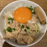 麺家　味勲拉 - 半ライス(ミニ肉丼自作) 無料