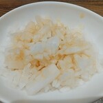 腹黒屋 品川 - ★★お通し 380円 大根のみじん切りをポン酢で和えてるだけ！