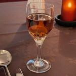 八ヶ岳高原ロッジ - Amontillado と思われるシェリー酒を食前に戴く。