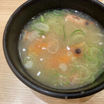 もりもり寿し - 海老の頭入りお味噌汁