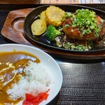 田園の食卓 ノエル - 粗挽きハンバーグ＋ミニカレー