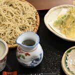 好楽 - 料理写真:琵琶湖　鮎子天ざるそば＋大盛