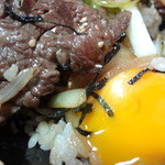 居酒屋まさる - 牛焼肉丼・・・アップ♪