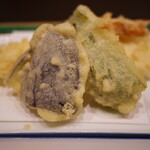 魚富 - 天ぷらは、エビ、ナス、ピーマン・・・