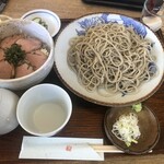 蕎麦きり さいとう - 鴨ロース丼セット