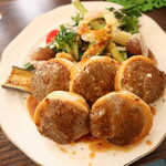 ラ コッペ - 岩手県産あべ鶏胸肉のポッシェシャンピニオンのデュクセル仕立て