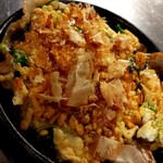 ト灯 - 山芋と九条ねぎの豚平焼き