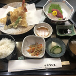 活魚 なべしま - 天ぷら刺身定食