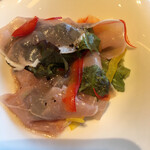 鳴子ホテル - 生ハムのサラダ。イタリアンドレッシングで。