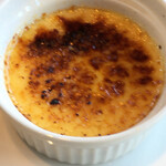 鳴子ホテル - クリームブリュレ。目の前で焼いてくれます。絶品。