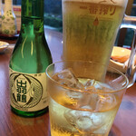 鳴子ホテル - 手前のグラスは梅酒です❣️