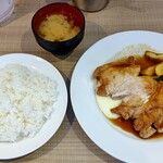 金とき 本店 - ポークソテーライス(@1200円)