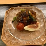 京料理かねき - 海老芋と萬願寺・茄子・無花果