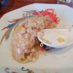 横浜ラーメン - 〆(しめ)は、やっぱチャーハンですな。これでお仕舞を飾りたいんだよ。それにしても美味い！