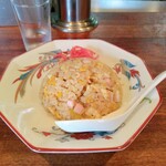 横浜ラーメン - まずは、チャーハンから登場。記念撮影。