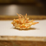 日本橋 蕎ノ字 - 海老頭①は塩で頂きました