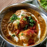 Chikyuuya - 北インド系の真緑のサグカレーとは違った面持ち、ほうれん草のカレー