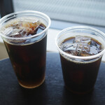 木村家 - アイスコーヒー(ラージ300円)と(レギュラー240円)