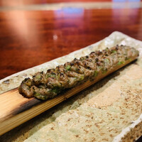 蕎麦懐石 無庵 - ③ 先付3：焼き味噌（胡桃、大葉、葱、カリカリ梅入り）