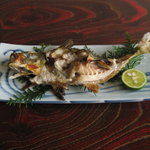 大漁園 - 料理写真:身が弾けてめくれ上がっているのが分かりますか？これが活きた魚を調理した見分け方。魚を締めて串に刺せば当然魚は死にますが、筋肉はまだ生てます、だから焼いている間に身が収縮しめくれ上がるんです。味は超一級