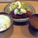 Tonkatsu Takeichi - おろしロースかつ定食です