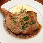 ビストロ コティディアン - 大山鶏もも肉のパン粉焼き　粒マスタードソース