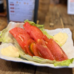 Tauchiya - ◯冷やしトマト…完熟トマトは、果肉たっぷり♪トマトの味が濃い！
