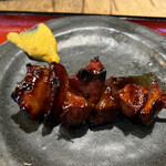 Tauchiya - ◯きも(レバー)¥150…こちらに来たら、食べるべき串焼きNo. 1！