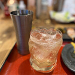 田内屋 - 私の山崎ハイボール…¥680‥‥山崎ウイスキーがこのお値段…お安いので旦那くんとお代わりしまくりましたが(^_^;)お安くてお店が心配になるレベル‥！！(ﾟoﾟ;;