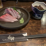 魚酔 - カンパチの刺身