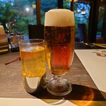 洋食 つばき - 桂香烏龍茶HOT(600円)プレモル生(700円)